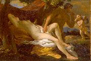 Nicolas Poussin Jupiter and Antiope or Venus and Satyr china oil painting artist